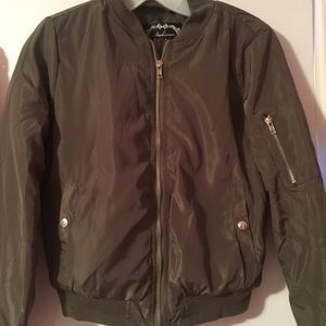 BRAND NEW Military Green Bomber Jacket
